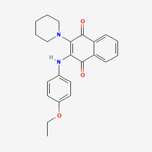 2-((4-Ethoxyphenyl)amino)-3-(piperidin-1-yl)naphthalene-1,4-dione