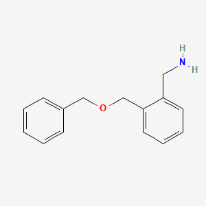 molecular formula C15H17NO B2650627 (2-((Benzyloxy)methyl)phenyl)methanamine CAS No. 954577-97-0