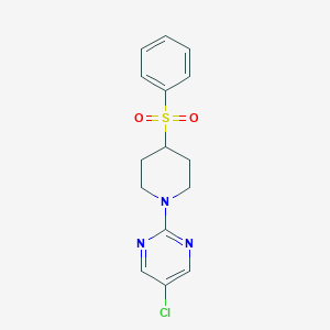2-[4-(Benzenesulfonyl)piperidin-1-yl]-5-chloropyrimidine