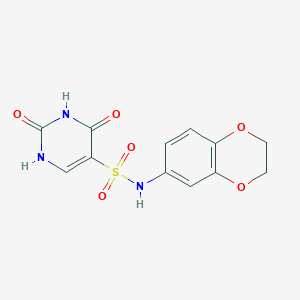 N-(2,3-dihydro-1,4-benzodioxin-6-yl)-2-hydroxy-6-oxo-1,6-dihydropyrimidine-5-sulfonamide
