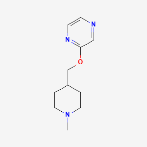 2-[(1-Methylpiperidin-4-yl)methoxy]pyrazine