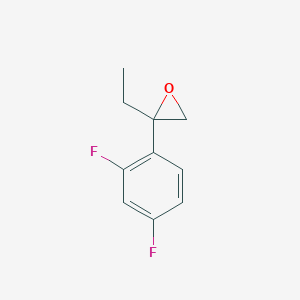 molecular formula C10H10F2O B2650684 2-(2,4-Difluorophenyl)-2-ethyloxirane CAS No. 2248413-56-9