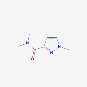 molecular formula C7H11N3O B2650697 N,N,1-trimethyl-1H-pyrazole-3-carboxamide CAS No. 1699620-41-1
