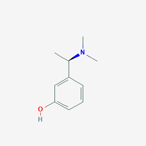 molecular formula C10H15NO B026507 (R)-3-(1-(Dimethylamino)ethyl)phenol CAS No. 851086-95-8