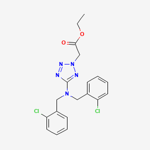 Ethyl 2-[5-[bis[(2-chlorophenyl)methyl]amino]tetrazol-2-yl]acetate
