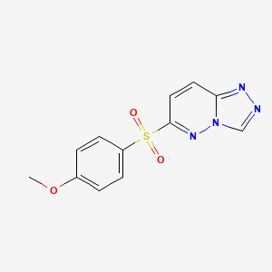 6-(4-Methoxyphenyl)sulfonyl-[1,2,4]triazolo[4,3-b]pyridazine
