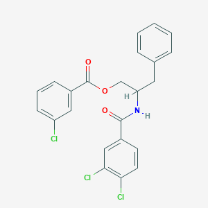 2-[(3,4-Dichlorobenzoyl)amino]-3-phenylpropyl 3-chlorobenzenecarboxylate