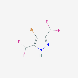 4-bromo-3,5-bis(difluoromethyl)-1H-pyrazole