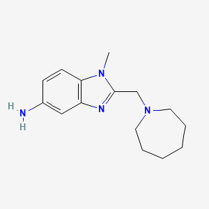 2-(azepan-1-ylmethyl)-1-methyl-1H-benzo[d]imidazol-5-amine