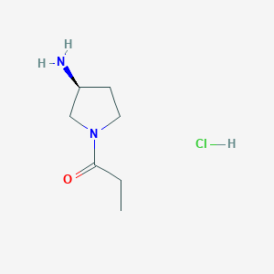 (S)-1-(3-Aminopyrrolidin-1-yl)propan-1-one hydrochloride