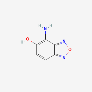 molecular formula C6H5N3O2 B2650780 4-Amino-2,1,3-benzoxadiazol-5-ol CAS No. 1258935-02-2