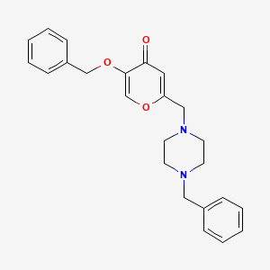 5-(benzyloxy)-2-((4-benzylpiperazin-1-yl)methyl)-4H-pyran-4-one