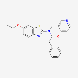 N-(6-ethoxybenzo[d]thiazol-2-yl)-2-phenyl-N-(pyridin-3-ylmethyl)acetamide