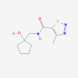 N-((1-hydroxycyclopentyl)methyl)-4-methyl-1,2,3-thiadiazole-5-carboxamide