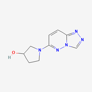 molecular formula C9H11N5O B2650828 1-([1,2,4]Triazolo[4,3-b]pyridazin-6-yl)pyrrolidin-3-ol CAS No. 2034207-45-7