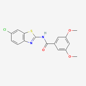 N-(6-chloro-1,3-benzothiazol-2-yl)-3,5-dimethoxybenzamide