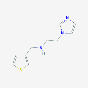 [2-(1H-imidazol-1-yl)ethyl](thiophen-3-ylmethyl)amine