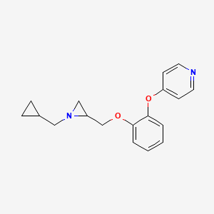 4-[2-[[1-(Cyclopropylmethyl)aziridin-2-yl]methoxy]phenoxy]pyridine