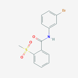 molecular formula C14H12BrNO3S B2650869 N-(3-bromophenyl)-2-methanesulfonylbenzamide CAS No. 896369-83-8