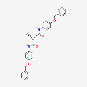 molecular formula C32H28N2O4 B2650899 N1,N2-bis[4-(benzyloxy)phenyl]-3-methylidenecyclopropane-1,2-dicarboxamide CAS No. 328034-64-6