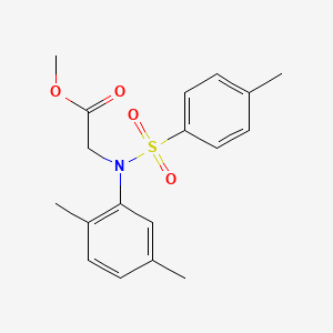 Methyl N-(2,5-dimethylphenyl)-N-[(4-methylphenyl)sulfonyl]glycinate