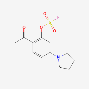1-(4-Acetyl-3-fluorosulfonyloxyphenyl)pyrrolidine