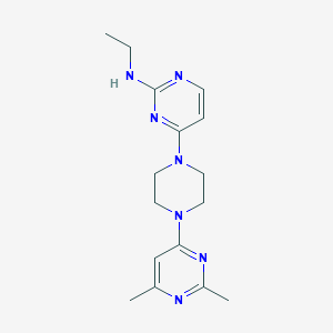 4-[4-(2,6-Dimethylpyrimidin-4-yl)piperazin-1-yl]-N-ethylpyrimidin-2-amine