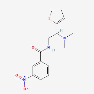 N-[2-(dimethylamino)-2-thiophen-2-ylethyl]-3-nitrobenzamide