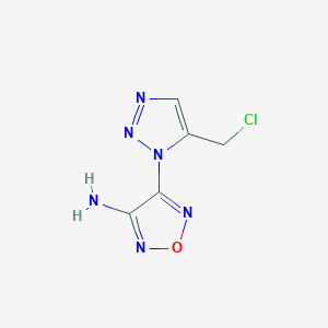 4-[5-(Chloromethyl)triazol-1-yl]-1,2,5-oxadiazol-3-amine