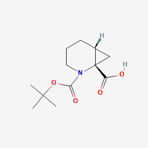 (1S,6R)-2-[(2-Methylpropan-2-yl)oxycarbonyl]-2-azabicyclo[4.1.0]heptane-1-carboxylic acid