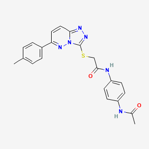N-(4-acetamidophenyl)-2-((6-(p-tolyl)-[1,2,4]triazolo[4,3-b]pyridazin-3-yl)thio)acetamide