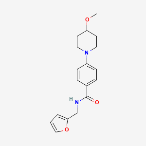 N-(furan-2-ylmethyl)-4-(4-methoxypiperidin-1-yl)benzamide