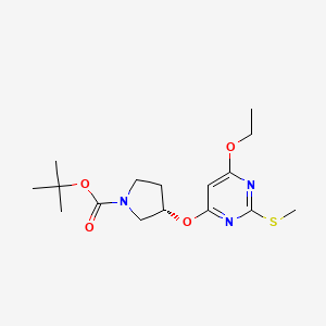 (S)-tert-Butyl 3-((6-ethoxy-2-(methylthio)pyrimidin-4-yl)oxy)pyrrolidine-1-carboxylate