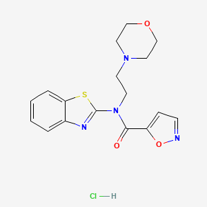 N-(benzo[d]thiazol-2-yl)-N-(2-morpholinoethyl)isoxazole-5-carboxamide hydrochloride