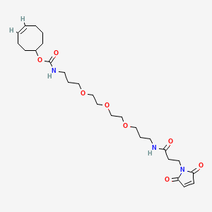 molecular formula C26H41N3O8 B2651137 (S)-TCO-PEG3-maleimide 