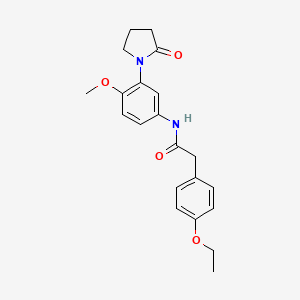 B2651199 2-(4-ethoxyphenyl)-N-(4-methoxy-3-(2-oxopyrrolidin-1-yl)phenyl)acetamide CAS No. 941889-98-1