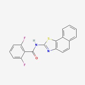molecular formula C18H10F2N2OS B2651217 N-benzo[g][1,3]benzothiazol-2-yl-2,6-difluorobenzamide CAS No. 476277-43-7