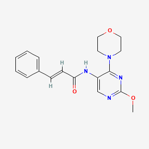 molecular formula C18H20N4O3 B2651219 N-(2-methoxy-4-morpholinopyrimidin-5-yl)cinnamamide CAS No. 1799262-09-1