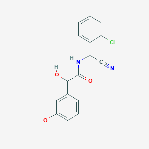 molecular formula C17H15ClN2O3 B2651236 N-[(2-chlorophenyl)(cyano)methyl]-2-hydroxy-2-(3-methoxyphenyl)acetamide CAS No. 1797781-68-0