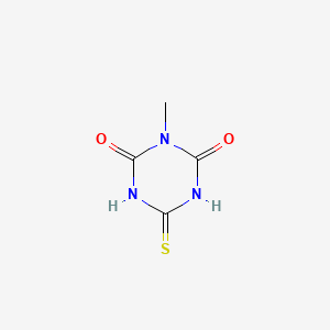 molecular formula C4H5N3O2S B2651244 3-Methyl-6-thioxo-1,3,5-triazinane-2,4-dione CAS No. 59045-41-9