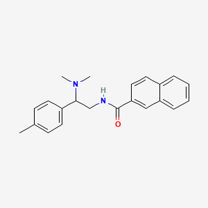 molecular formula C22H24N2O B2651247 N-[2-(dimethylamino)-2-(4-methylphenyl)ethyl]naphthalene-2-carboxamide CAS No. 941896-13-5