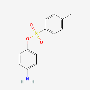 molecular formula C13H13NO3S B2651276 4-Aminophenyl 4-methylbenzenesulfonate CAS No. 3899-93-2