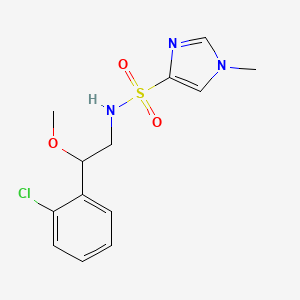molecular formula C13H16ClN3O3S B2651319 N-(2-(2-chlorophenyl)-2-methoxyethyl)-1-methyl-1H-imidazole-4-sulfonamide CAS No. 1798544-39-4