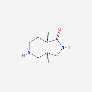 molecular formula C7H12N2O B2651472 rac-(3ar,7ar)-octahydro-1h-pyrrolo[3,4-c]pyridin-1-one CAS No. 868585-36-8