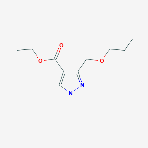 B2651476 Ethyl 1-methyl-3-(propoxymethyl)pyrazole-4-carboxylate CAS No. 1975118-91-2