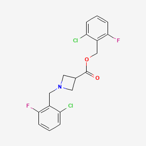 B2651527 2-Chloro-6-fluorobenzyl 1-(2-chloro-6-fluorobenzyl)azetidine-3-carboxylate CAS No. 1289385-42-7