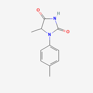 molecular formula C11H12N2O2 B2651594 5-Methyl-1-(4-methylphenyl)imidazolidine-2,4-dione CAS No. 1008214-93-4