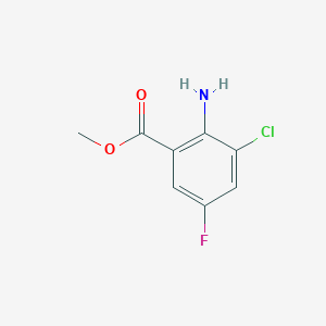 molecular formula C8H7ClFNO2 B2651657 Methyl 2-amino-3-chloro-5-fluorobenzoate CAS No. 1184351-57-2