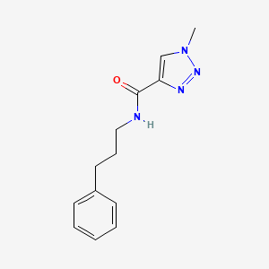 molecular formula C13H16N4O B2651663 1-methyl-N-(3-phenylpropyl)-1H-1,2,3-triazole-4-carboxamide CAS No. 1235150-04-5