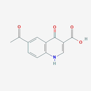 molecular formula C12H9NO4 B2651702 6-Acetyl-4-oxo-1,4-dihydroquinoline-3-carboxylic acid CAS No. 51726-45-5